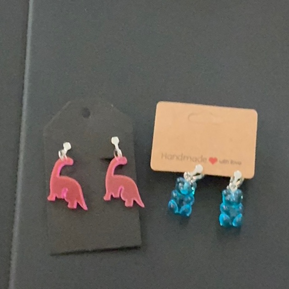 Handmade fun earrings. - Picture 3 of 3